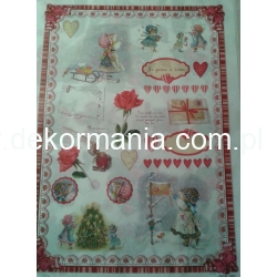 CALAMBOUR papier ryżowy duży 35x50 cm Italia ŚWIAT MYSZKI (501-703)  -DGR197